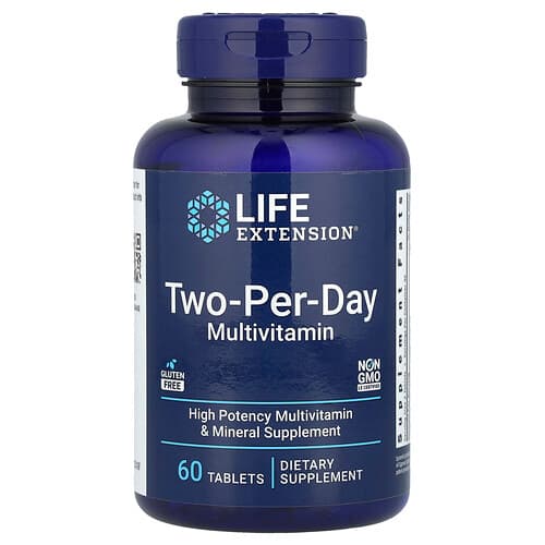 Life Extension Life Extension Two-Per-Day マルチビタミン タブレット60粒 パッケージ画像