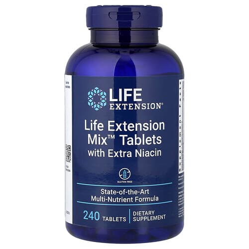 Life Extension Life Extension Mix™ タブレット エクストラナイアシン配合 240粒 パッケージ画像