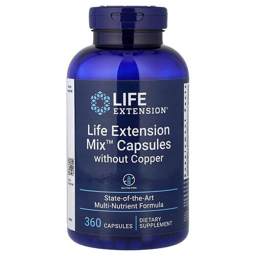 Life Extension Life Extension Mix™ カプセル 銅不含 360カプセル パッケージ画像