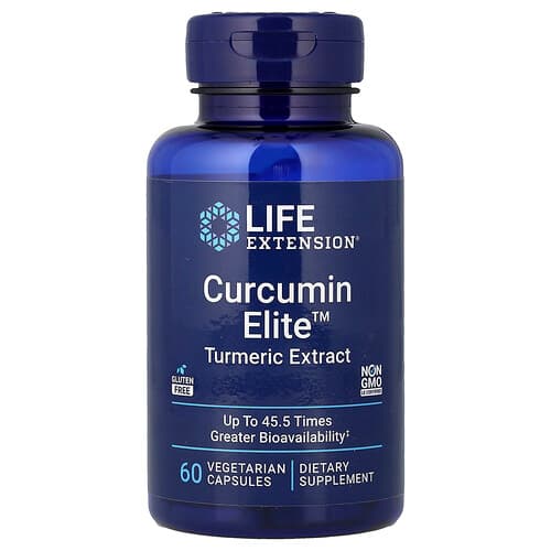 Life Extension Life Extension Curcumin Elite™ ターメリックエキス ベジカプセル60粒 パッケージ画像