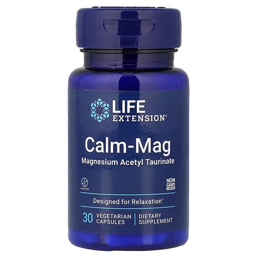 Life Extension Life Extension カーム・マグ マグネシウム アセチル タウリネート ベジタリアンカプセル30粒 パッケージ画像