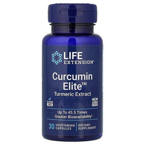 Life Extension Life Extension Curcumin Elite™ ターメリックエキス ベジタリアンカプセル30粒 パッケージ画像