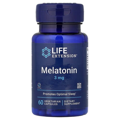 Life Extension Life Extension メラトニン 3mg ベジタリアンカプセル60粒 パッケージ画像