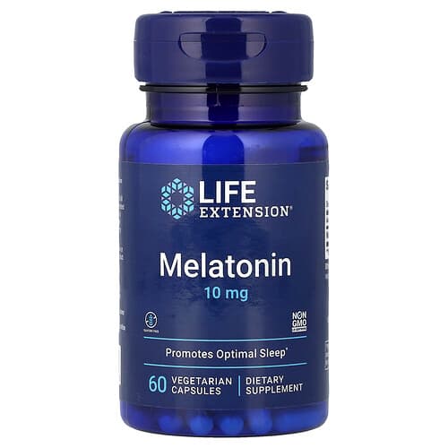 Life Extension Life Extension メラトニン 10mg ベジタリアンカプセル60粒 パッケージ画像