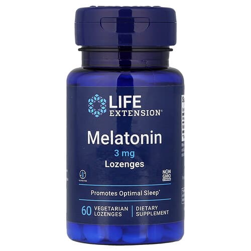 Life Extension Life Extension メラトニン 3mg ベジタリアンロゼンジ60粒 パッケージ画像