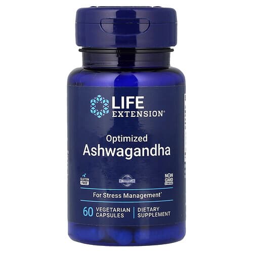 Life Extension Life Extension オプティマイズド アシュワガンダ ベジタリアンカプセル 60粒（1粒あたり125mg） パッケージ画像