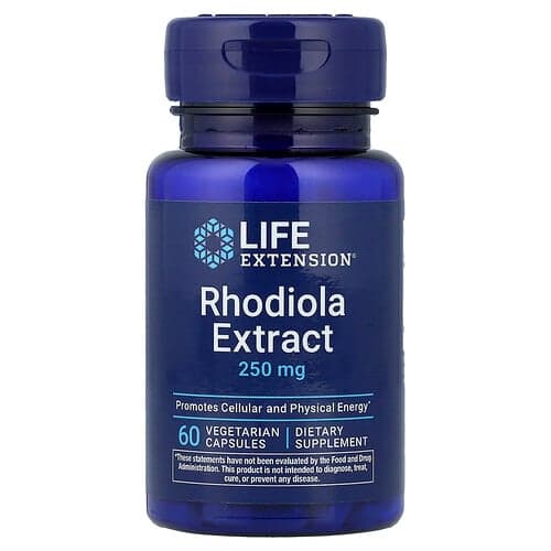 Life Extension Life Extension ロディオラエキス 250mg ベジタリアンカプセル60粒 パッケージ画像