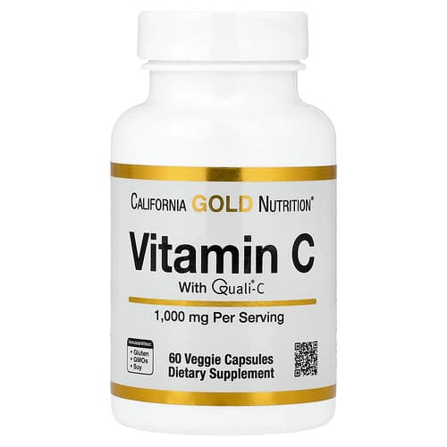 California Gold California Gold Nutrition ビタミンC Quali®-C 1,000mg ベジカプセル60粒 パッケージ画像