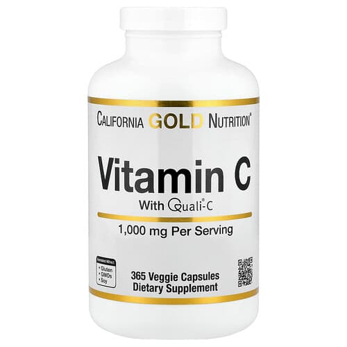 California Gold California Gold Nutrition ビタミンC Quali®-C 1,000mg ベジカプセル365粒 パッケージ画像