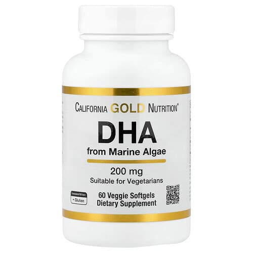 California Gold California Gold Nutrition DHA(海洋藻類由来)200mg ベジソフトジェル60粒 パッケージ画像