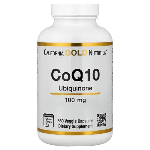 California Gold California Gold Nutrition CoQ10 USP グレード ユビキノン 100mg ベジカプセル360粒 パッケージ画像