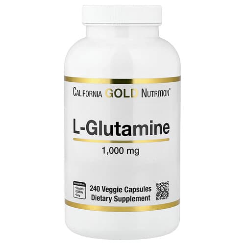 California Gold California Gold Nutrition L-グルタミン 1,000mg ベジカプセル240粒 パッケージ画像