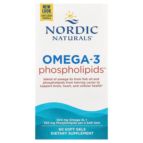 Nordic Naturals Nordic Naturals オメガ3フォスファチジルリン ソフトジェル60粒 パッケージ画像