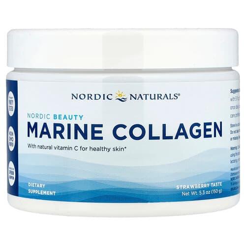 Nordic Naturals Nordic Naturals ノルディックビューティ マリンコラーゲン ビタミンC配合 ストロベリー味 150g パッケージ画像