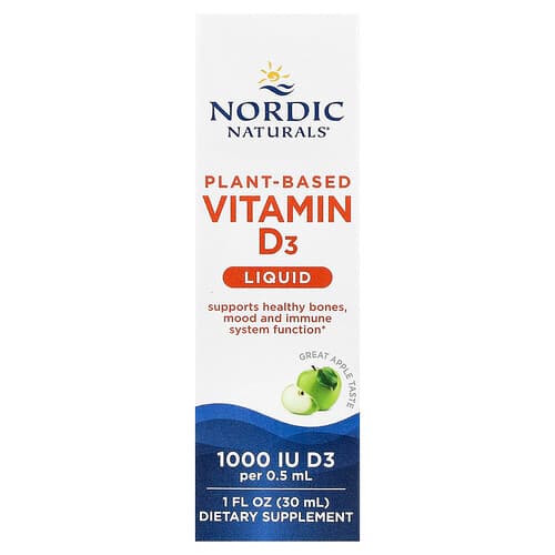 Nordic Naturals Nordic Naturals ビタミンD3 リキッド 植物由来 アップル風味 30ml パッケージ画像