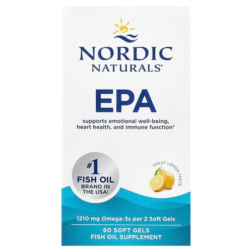 Nordic Naturals Nordic Naturals EPA レモン ソフトジェル60粒 パッケージ画像