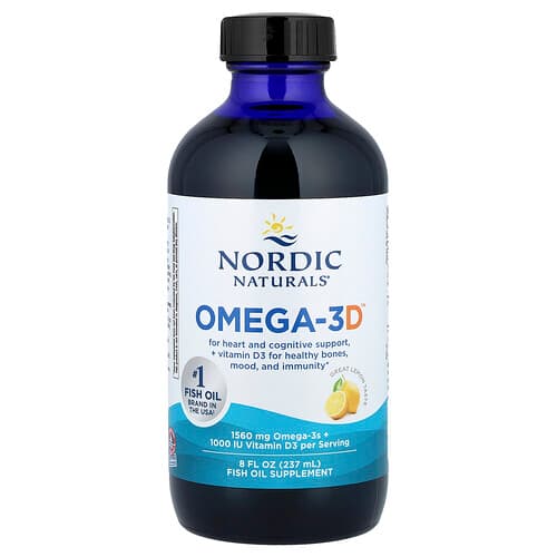 Nordic Naturals Nordic Naturals Omega-3D™ レモン味 237ml パッケージ画像