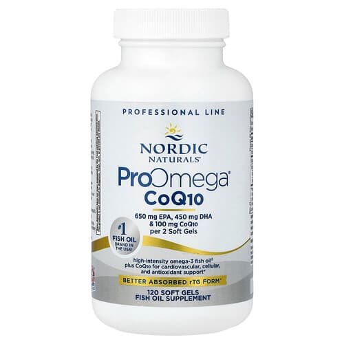 Nordic Naturals Nordic Naturals プロオメガ® CoQ10 ソフトジェル120粒 パッケージ画像