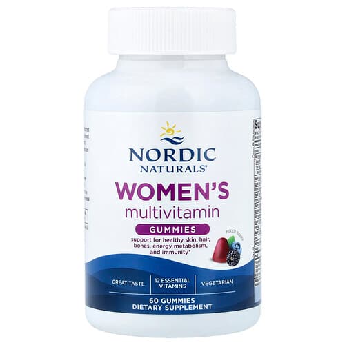 Nordic Naturals Nordic Naturals ウィメンズ マルチビタミン グミ ミックスベリー 60粒 パッケージ画像