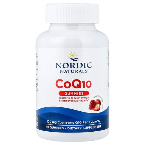 Nordic Naturals Nordic Naturals CoQ10 グミ ストロベリー 100mg 60粒 パッケージ画像