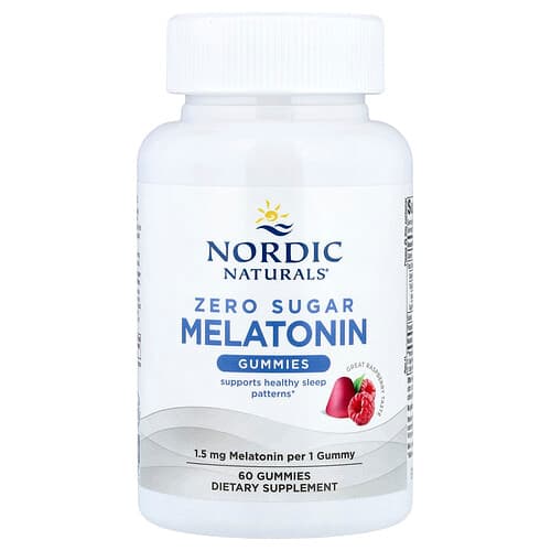 Nordic Naturals Nordic Naturals ゼロシュガー メラトニン グミ ラズベリー 1.5mg 60粒 パッケージ画像