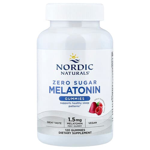 Nordic Naturals Nordic Naturals ゼロシュガー メラトニン グミ ラズベリー 1.5mg 120粒 パッケージ画像