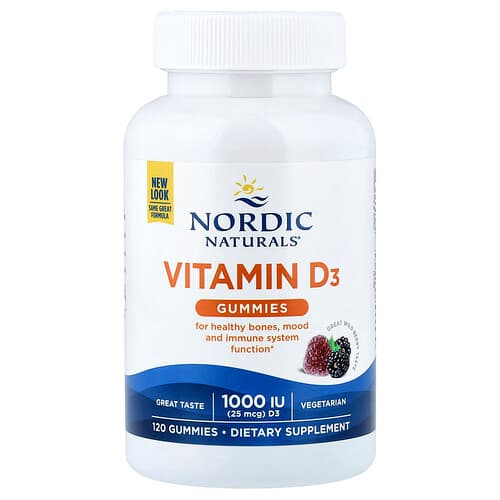 Nordic Naturals Nordic Naturals ビタミンD3 グミ ワイルドベリー 120粒 パッケージ画像
