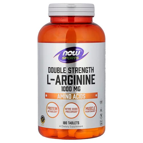 NOW Foods NOW Foods スポーツ L-アルギニン 1,000mg タブレット180粒 パッケージ画像