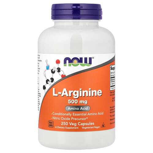 NOW Foods NOW Foods L-アルギニン 500mg ベジカプセル250粒 パッケージ画像