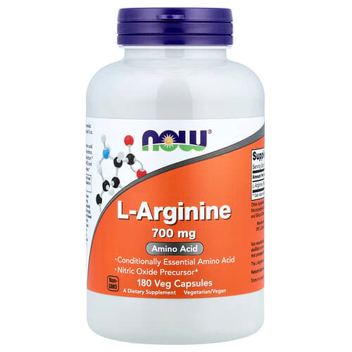 NOW Foods NOW Foods L-アルギニン 700mg ベジカプセル180粒 パッケージ画像