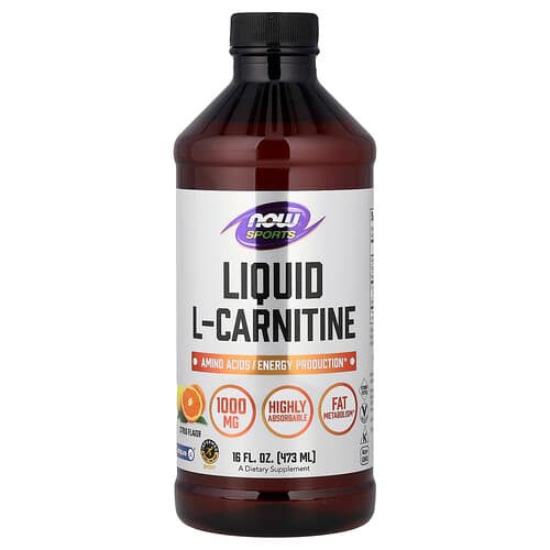 NOW Foods NOW Foods スポーツ リキッドL-カルニチン シトラス 16fl oz (473ml) パッケージ画像