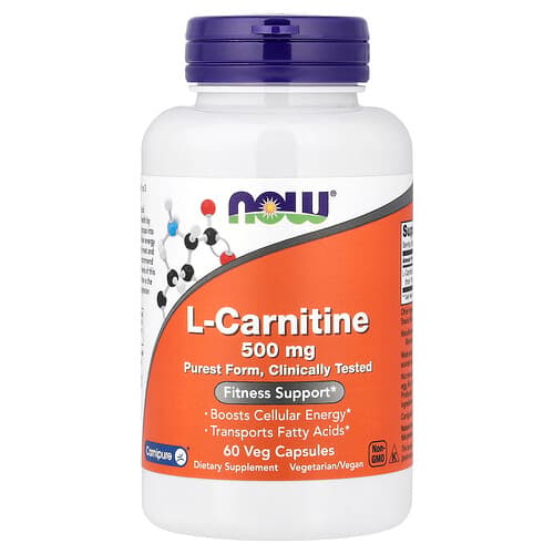 NOW Foods NOW Foods L-カルニチン 500mg ベジカプセル60粒 パッケージ画像