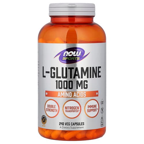 NOW Foods NOW Foods スポーツ L-グルタミン 1,000mg ベジカプセル240粒 パッケージ画像