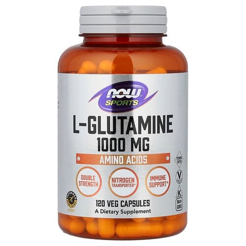 NOW Foods NOW Foods スポーツ L-グルタミン 1,000mg ベジカプセル120粒 パッケージ画像