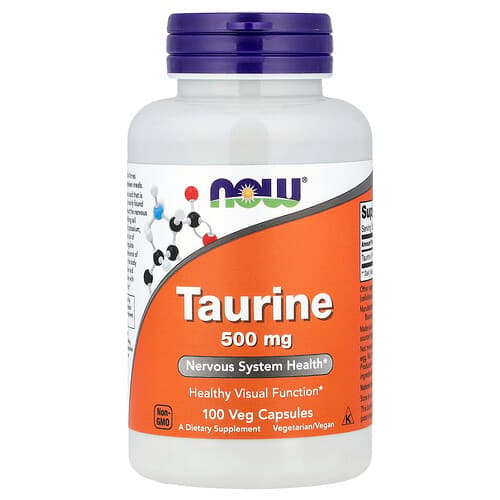 NOW Foods NOW Foods タウリン 500mg ベジカプセル100粒 パッケージ画像