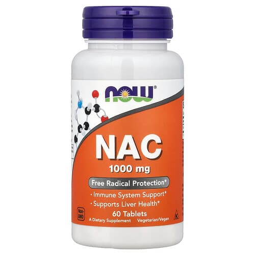 NOW Foods NOW Foods NAC 1,000mg 60タブレット パッケージ画像