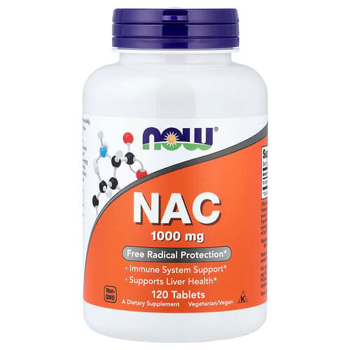 NOW Foods NOW Foods NAC 1,000mg 120タブレット パッケージ画像