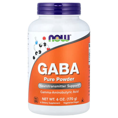 NOW Foods NOW Foods GABA ピュア パウダー 170g パッケージ画像