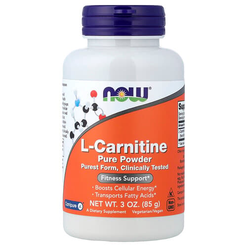 NOW Foods NOW Foods L-カルニチン ピュアパウダー 85g パッケージ画像