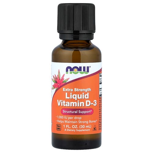NOW Foods NOW Foods リキッドビタミンD-3 1,000 IU 30ml パッケージ画像