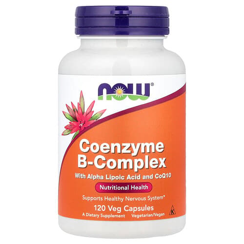 NOW Foods NOW Foods コエンザイム B-コンプレックス アルファリポ酸とCoQ10配合 ベジカプセル120粒 パッケージ画像