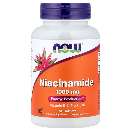 NOW Foods NOW Foods ナイアシンアミド 1,000mg 90タブレット パッケージ画像