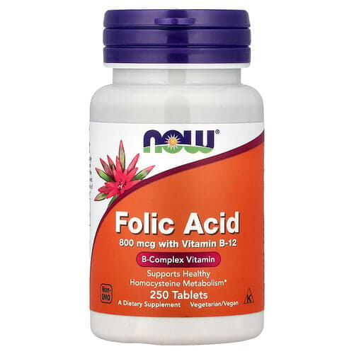 NOW Foods NOW Foods フォリック アシッド 250タブレット パッケージ画像