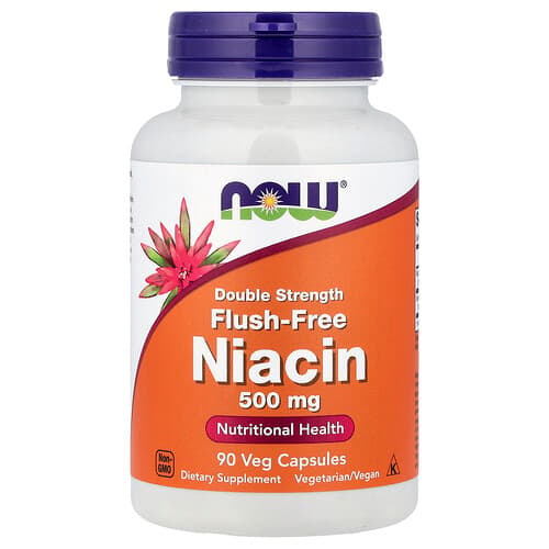 NOW Foods NOW Foods フラッシュフリー ナイアシン 500mg ベジカプセル90粒 パッケージ画像