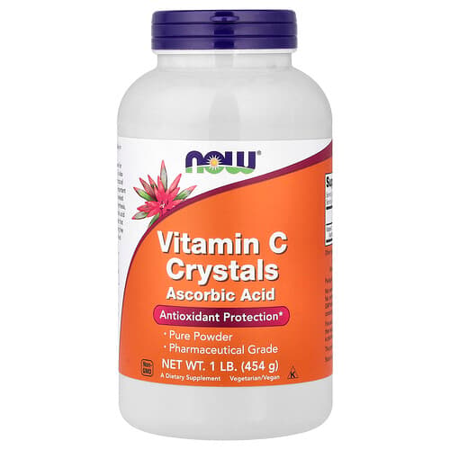 NOW Foods NOW Foods ビタミンC クリスタル、1 lb (454 g) パッケージ画像