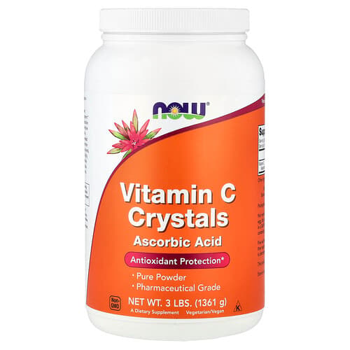 NOW Foods NOW Foods ビタミンC クリスタル 1,361g (3 lbs) パッケージ画像
