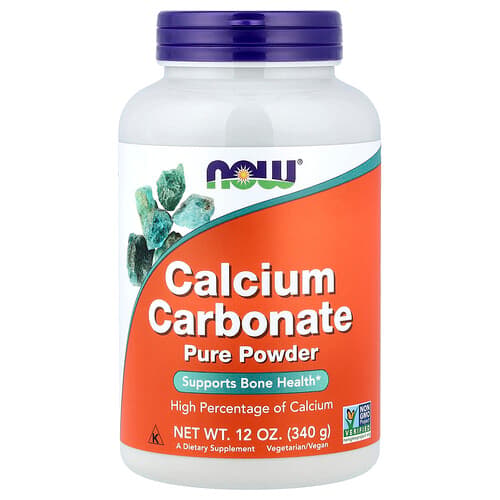 NOW Foods NOW Foods カルシウムカーボネート ピュアパウダー 340g パッケージ画像