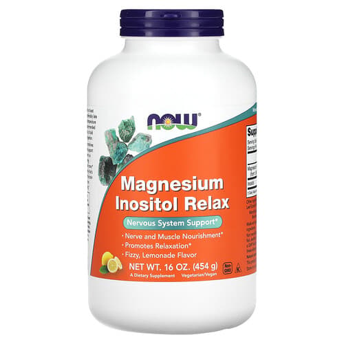 NOW Foods NOW Foods マグネシウム イノシトール リラックス レモネード味 454g パッケージ画像