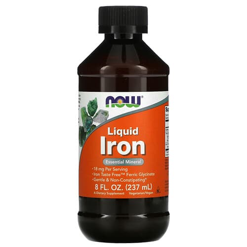 NOW Foods NOW Foods リキッドアイロン 18mg 237ml パッケージ画像