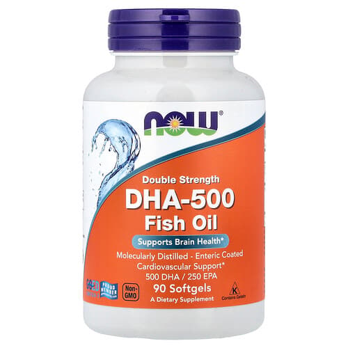 NOW Foods NOW Foods DHA-500 フィッシュオイル ソフトジェル90粒 パッケージ画像